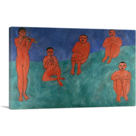 ARTCANVAS Music 1910 Canvas Art Print by Henri Matisse - Size: 18" x 12" (1.50" Deep)