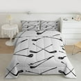 thumbnail image 3 of Homewish Golf Ball Sports Bedding Comforter Set,Ball Game Gaming Twin Comforter Sets,Gray Black Bedding Set For Boys Teens,Ultra Soft Home Decor Reversible,2pcs, 3 of 9