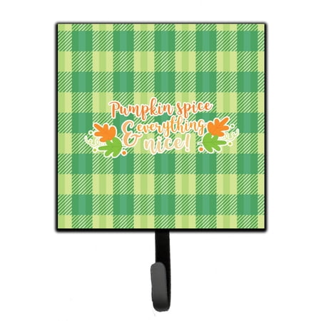 Fall Pumpkin Spice Gingham Leash or Key Holder