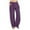 Purple, variant on High Waisted Trousers Women New Cotton Linen Pants for Women Summer Wide Leg Casual Loose Drawstring High Waist Pants Trousers with Pockets Light Weight Pants for Women Purple XXL New