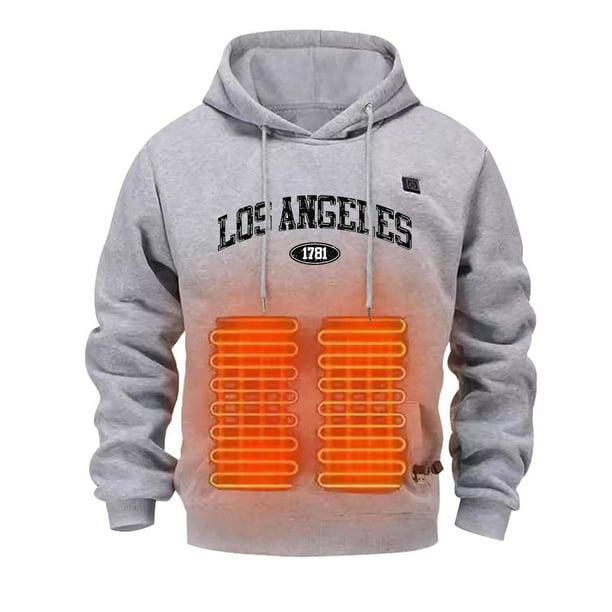 WILLBEST Sudaderas Navideñas Sudadera con Capucha Informal De Invierno Abrigada para Hombre sin Batería Chica