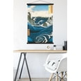 thumbnail image 5 of Utagawa Hiroshige - Naruto Whirlpool, Awa Province Wall Poster with Magnetic Frame, 22.375" x 34", 5 of 6