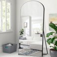 thumbnail image 3 of NeuType Full Length Floor Mirror Arch Black 65"x22", 3 of 8