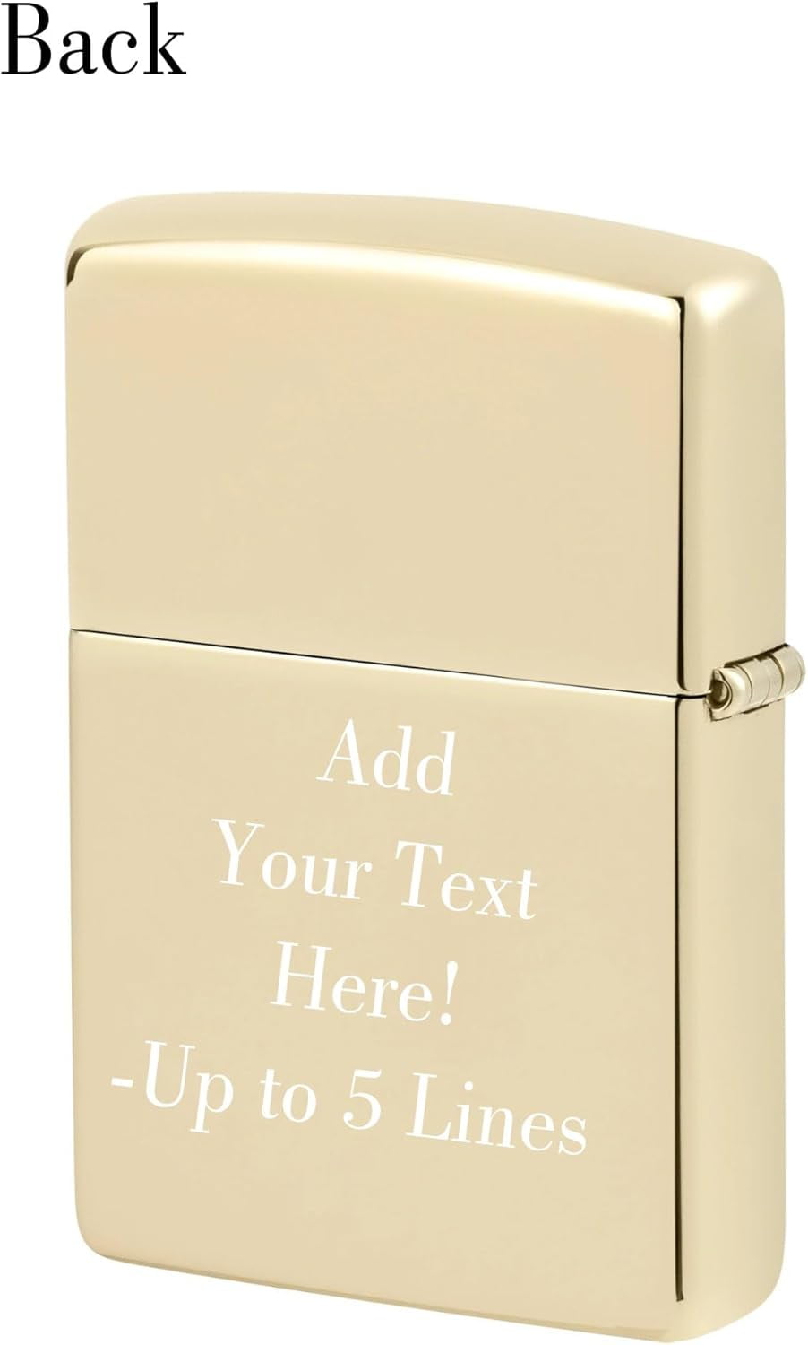 Zippo Lighter - Customized Message Classic Champagne Logo Pocket Lighter 46682ZL