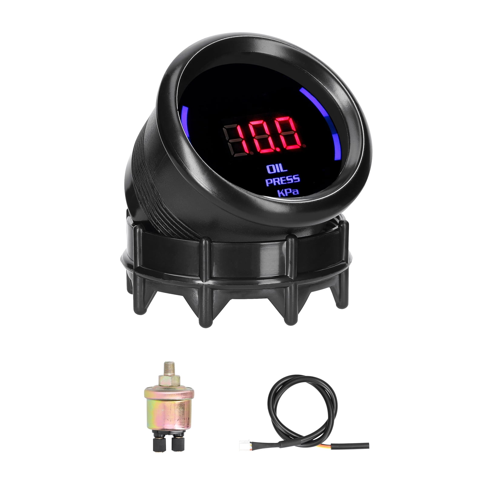 Tomshoo 52mm Oil Pressure Gauge Car Digital Meter Display 010KPa with