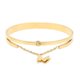 thumbnail image 1 of Pulsera con colgante de mariposa, pulsera de mariposa para mujer con borde redondo elegante clásico dorado, 1 of 10