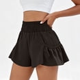 thumbnail image 6 of Admvng Shorts for Women Solid Breathable High Waisted Yoga Running Shorts, 6 of 7