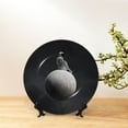 thumbnail image 6 of Bingfone Astronaut Sitting On Mercury Planet Print Bone China Dinner Decorative Plates,Handmade Ceramic Dinner Plate with Stand for Home Club-6in, 6 of 6