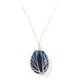 thumbnail image 1 of Zhuge Collar con colgante de árbol de la vida, adornos de collar para hombres y mujeres hechos a mano, collar con colgante de gota de agua de árbol de la vida envuelto en oro (negro), 1 of 5