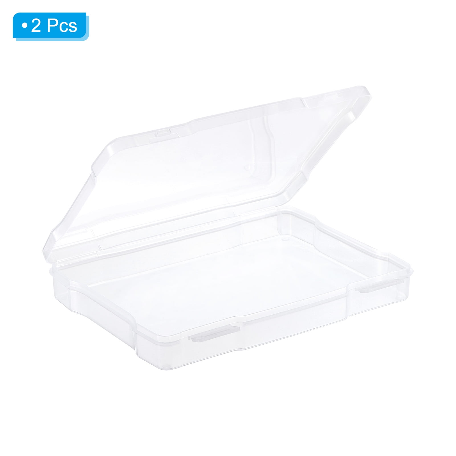REGALWOVEN Photo Storage Box Photo Boxes Storage Organizer Cases Container Clear