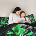 thumbnail image 5 of Homewish Dirt Bike 3 Pieces Queen Comforter Set For Children Kids Teens,Abstract Green Honeycomb Ultra Soft Bedding Sets,Extreme Sport Bedding Comforter Set,Breathable Home Decor,Reversible, 5 of 8