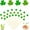 Green St Patrick, variant on Minzimin 100 Counts Cocktail Picks, Fancy Toothpicks for Appetizers, Tricolor Pearl Wooden Sticks for Party Supplies, Valentine's Day Food Picks for Party