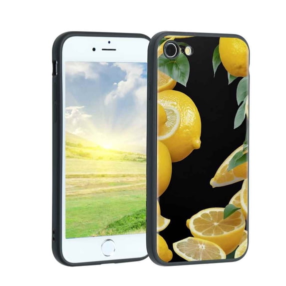 Lemons Phone Case, Degined for iPhone SE 2020 Case Men Women, Flexible Silicone Shockproof Case for iPhone SE 2020