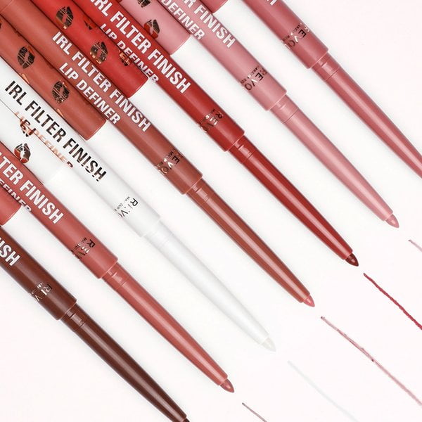 Revolution IRL Filter Finish Lip Liner Definer, Waterproof, Cream Finish, Caramel Syrup