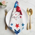 thumbnail image 2 of Patriotic 250th Cloth Napkins, Anniversary Red Blue American Veteran Day Washable and Reusable Dinner Napkins Set of 8, Table Napkin for Kitchen Party Birthday Wedding Hotel Housewarming 20"x20", 2 of 9