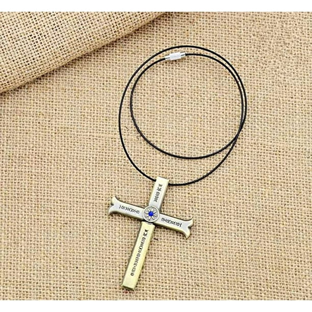 Anime A Piece Necklace Dracule Mihawk Cross Sword Kogatana Zinc Alloy  Choker Kolye Men Women Gift Necklaces Pendants Jewelry 