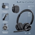 thumbnail image 4 of Auriculares inalámbricos PrancyBt KH120M Bluetooth con micrófono y cancelación de ruido, 4 of 7