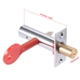 thumbnail image 3 of Unique Bargains 12mm Dia Brass Cylinder Core Cold Rolled Steel Hidden Tubewell Key Mortise Lock, 3 of 3