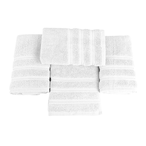 Classic Turkish Towels 4 Piece Turkish Cotton Hand Towel Set Luxury and Hotel Collection