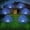 Multicolor, variant on Solar Garden Firework Lights- 6 x 120 LED Fairy Lights Solar Powered Starburst Lights Outdoor Firework Decorative Lamp Pathway Lighting.