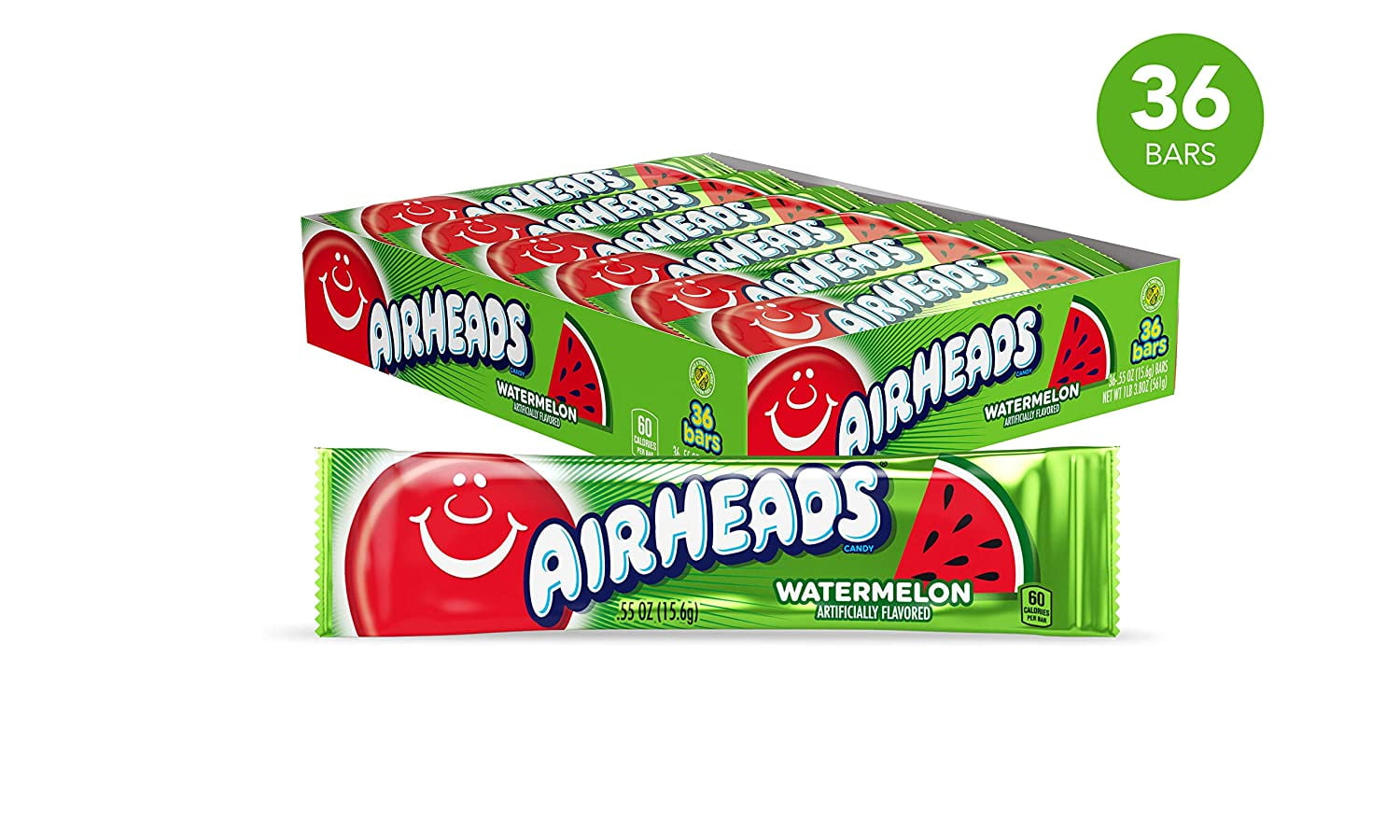 Airheads Candy, Individually Wrapped Bars, Watermelon, Valentines Day