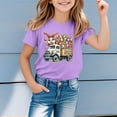 thumbnail image 2 of Girls Mother's Day Bunny Shirt Vintage Loose Fit Yellow Egg Bunny Print Easter Story Tshirt 2026 Kids Happy Easter Crew Neck Short Sleeve Tee Tops, 2 of 5
