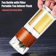 thumbnail image 3 of JIEMUCES Glass Tea Infuser Bottle Double Glazing Tea Cup Stainless Steel Filter Leak-Proof Design Temperature Resistant Tea Water Separation Portable Tea Infuser Flask for Office Travel, 3 of 8