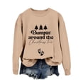 thumbnail image 4 of Sweat à Capuche Sans Manches à Manches Longues Imprimé Arbre de Noël pour Femmes, 4 of 4