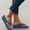 Blue, variant on Daolelai Women's Flip Flops, Thick-Soled Wedge Heels, Bohemian Sandals, Beach Shoes