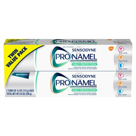 Sensodyne Pronamel Mint Essence Fluoride Toothpaste to Strengthen and Protect Enamel, 4 ounces (Best Toothpaste To Remove Tea Stains)