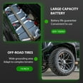 thumbnail image 5 of MMS 60V Electric Golf Cart, 4P Vehicle with 5KW Motor, 20 MPH Top Speed 44 Miles Range, Ages 16 and Up, Advanced Suspension, Rear &Front Storage, LCD Display, 5 of 13