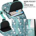 thumbnail image 4 of Sling Backpack,Blue Christmas Polar Bear Pattern Crossbody Bag with Water Bottle Holder,Waterproof Sling Bag for Men/Women with Chest Phone Holder for Hiking,Travel, 4 of 6