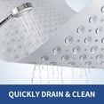 thumbnail image 4 of Non Slip Bathtub Mat, 31"x 19" TPE Bath Mat for Tub with Drain Holes and Suction Cups, Anti-Slip Mats for Kids Baby Elderly Bathroom (Light Grey), 4 of 12