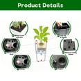 thumbnail image 5 of Olurrisa Set of 2 Brown Square Planters 22-Inch, Faux Rattan Design with Automatic Watering System, Self-Watering Flower Pots for Indoor Outdoor Use, Patio and Garden, 5 of 10