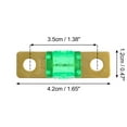 thumbnail image 3 of Unique Bargains 2pcs 30AMP 32V Bolt on AMI Fuse for Automotive Marine Audio Video System Green Gold Tone, 3 of 6