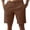 26Coffee107, variant on Men's Casual Shorts Solid Color Elastic Waist Everyday Wear Comfort Fit Shorts With Multiple Pockets Outdoor Hiking Soft Breathable Bottom