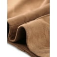 thumbnail image 5 of Unique Bargains Womens' Velvet Elastic Waist Side Zipper Narrow Leg Skinny Casual Pants XL Brown, 5 of 6