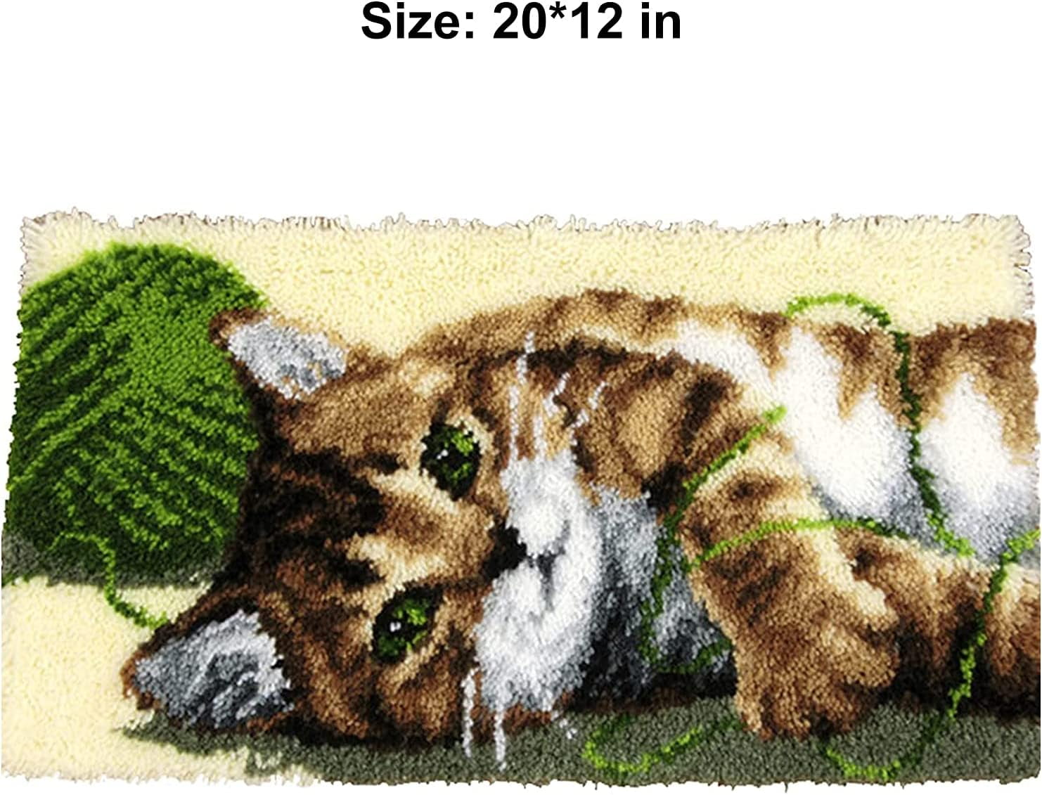 Latch hook rug kit,latch hook cushion kits,Latch Hook Rug And Pillow Kit for Adults Crocheting Carpet Rug Yarn Sofa Cushion Mat Tapestry DIY Carpet Arts Crafts