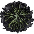 thumbnail image 3 of TETOU 10Pcs Silk Hydrangea Heads, Artificial Flowers Heads Fake Flower with Stems for Home Wedding Family Party Decoration - Black, 3 of 5
