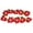 #002-Red-1pc, variant on 2 Pack 6.6 Ft Lighted Poinsettia Christmas Garland with Red Berries and Holly Leaves, Pre-Lit Velvet Artificial Poinsettia Garland for Christmas Decoration, Battery Operated
