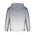 thumbnail image 4 of Men's Gradient Hoodie Pullover Long Sleeve Hooded Collar Drawstring Casual Sweatshirt Comfy Loose Fit Top, 4 of 5