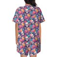 thumbnail image 4 of Womens Pajama Sets With Pocket, colorful Skull flower daisy Lounge Sets Short Sleeve Sleepwear PJ Sets for Women, 4 of 6
