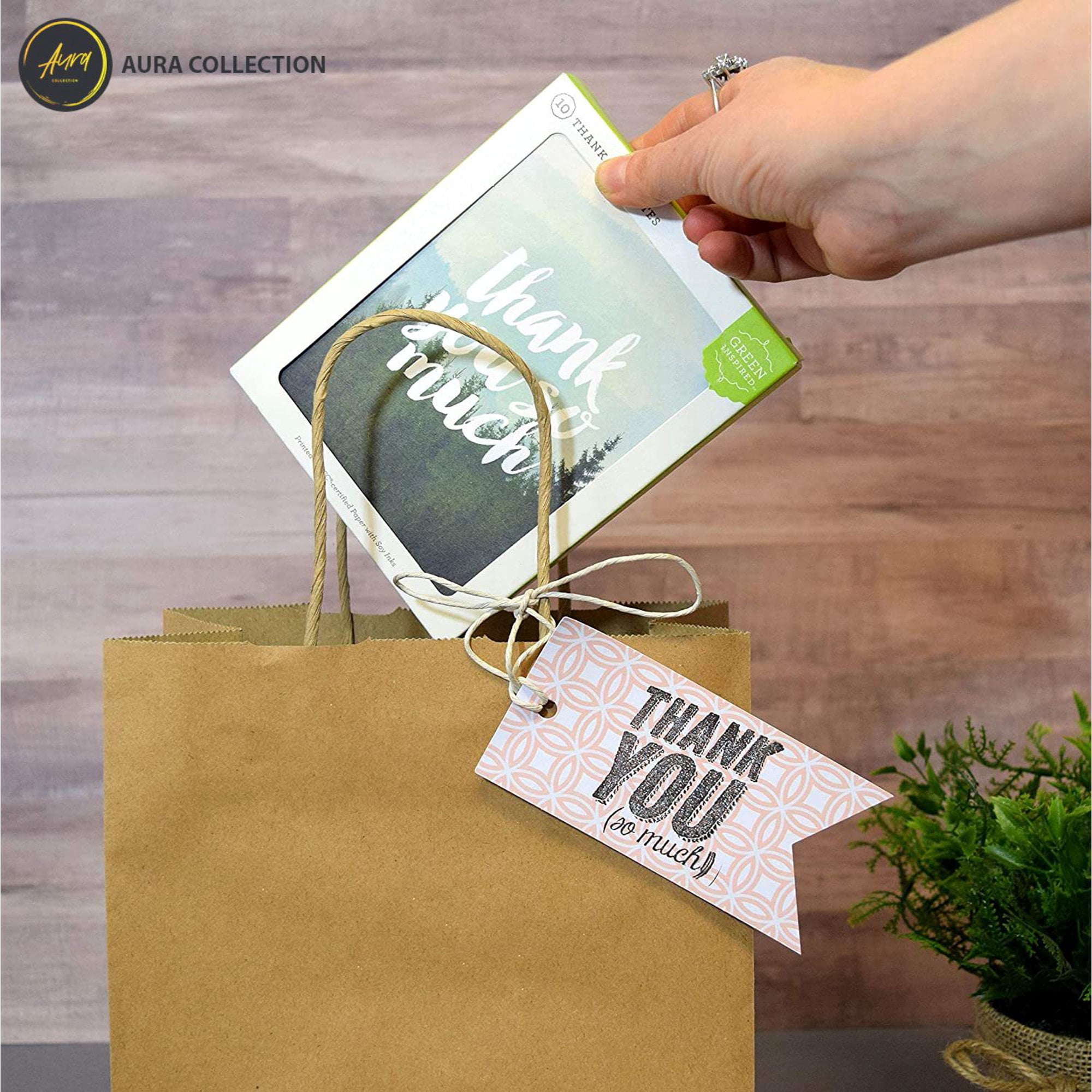 Art of Aurra Brown Kraft Paper Bags(25 Pcs)