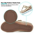 thumbnail image 5 of Womens Wedge Sandals Flip-Flops Comfortable Arch Support Massage Particle Platform Shoes, 5 of 6