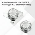 thumbnail image 5 of 2 Pcs KSD301 Thermostat 150°C/302°F 25A Normally Closed N.C Adjust Snap Disc Temperature Switch with Terminal Wire for Microwaves,Oven,Coffee Maker, 5 of 5