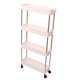 thumbnail image 2 of GOOHOCHY Estante de almacenamiento de plástico multicapa para baño, multifunción, para cocina y baño (blanco, 4 capas), 2 of 8