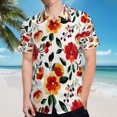 thumbnail image 5 of High Quality Hawaiian Shirts for Men Short Sleeve Aloha Beach Shirt Floral Summer Casual Button Down Shirts Blouses O6GPWL, 5 of 7
