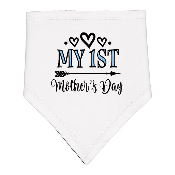 Inktastic My 1st Mothers Day Baby Bandana Bib