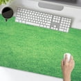 thumbnail image 3 of Large Gaming Mouse Pad - Abstract Vintage Green Large Office Decor Desk Mat, Non-Slip Rubber Desk Pad, Laptop Computer Mouse Pad, Waterproof Solid Mouse Mat for Home, 31.5'''' x 11.8'''' BDMYSE3, 3 of 6