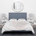 thumbnail image 2 of Designart 'Watercolor Minimal Blush I' Geometric Duvet Cover Set, 2 of 4